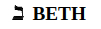 Hebrew Letter BETH