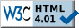 W3C HTML 4.01 Compliant